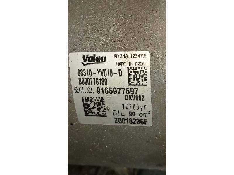 Recambio de compresor aire acondicionado para citroen c1 city edition referencia OEM IAM 88310YV010D Z0018236F B000776180