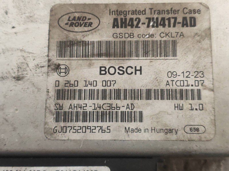 Recambio de modulo electronico para land rover range rover sport v6 td se referencia OEM IAM 0260140007 AH4214C366AD AH427H417AD