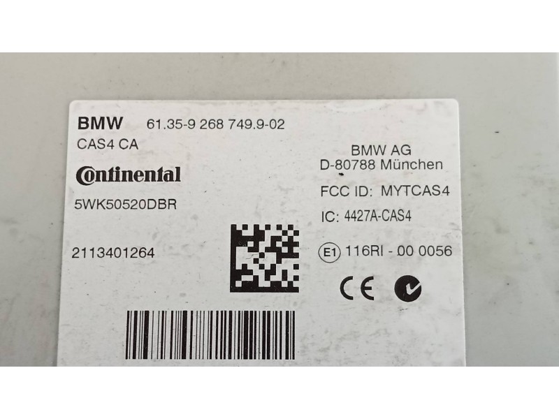 Recambio de modulo electronico para bmw serie 5 lim. (f10) 535d xdrive referencia OEM IAM 61359268749902 5WK50520DBR 2113401264