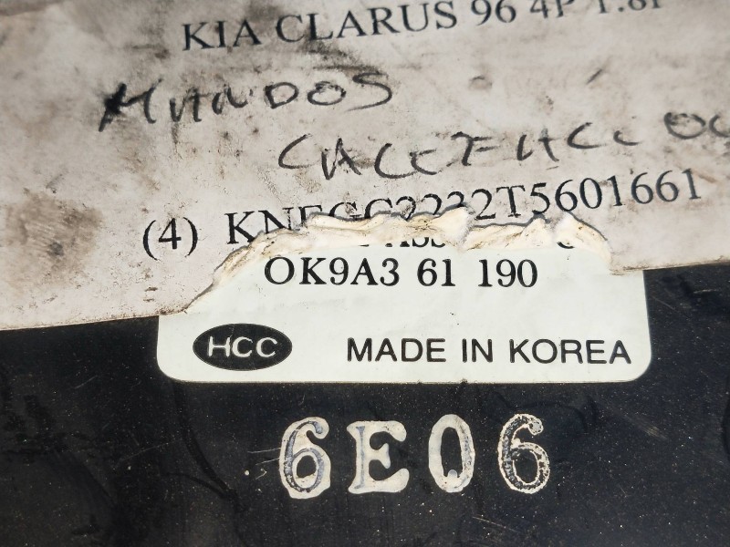 Recambio de mando calefaccion / aire acondicionado para kia clarus 1.8 cat referencia OEM IAM OK9A361190  