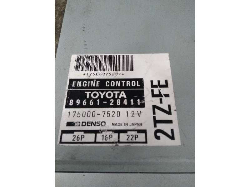 Recambio de centralita motor uce para toyota previa 2.4 referencia OEM IAM 8966128411 1750007520 2TZFE 26P 16P 22P Recambio de centralita motor uce para toyota previa 2.4 referencia OEM IAM 8966128411 1750007520 2TZFE 26P 16P 22P