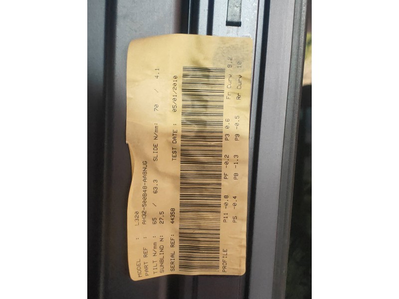 Recambio de techo electrico para land rover range rover sport v6 td se referencia OEM IAM AH32500B48AA8NUG  