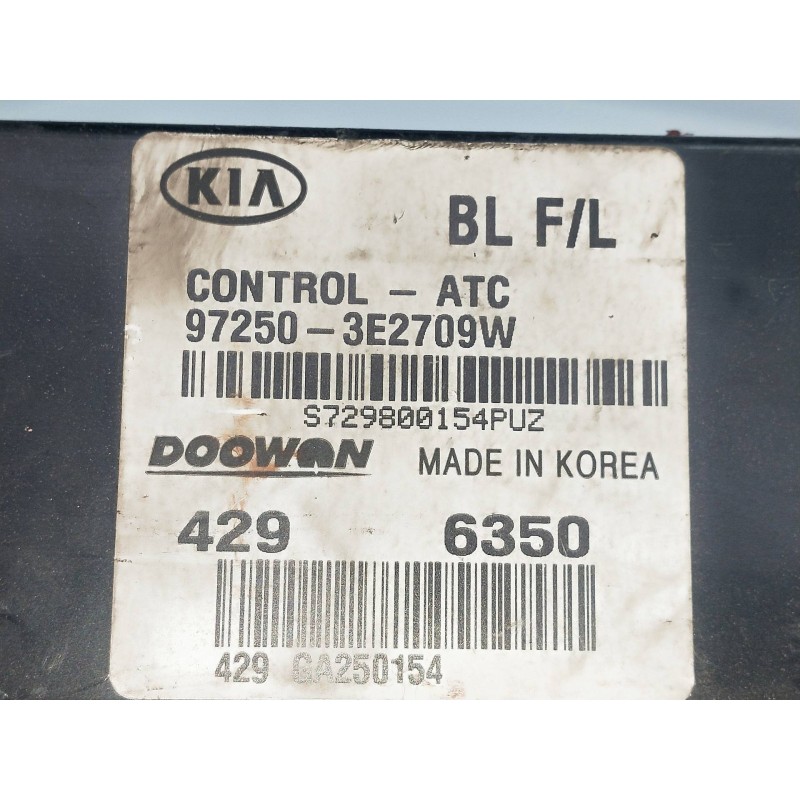 Recambio de mando calefaccion / aire acondicionado para kia sorento 2.5 crdi cat referencia OEM IAM 972503E2709W  