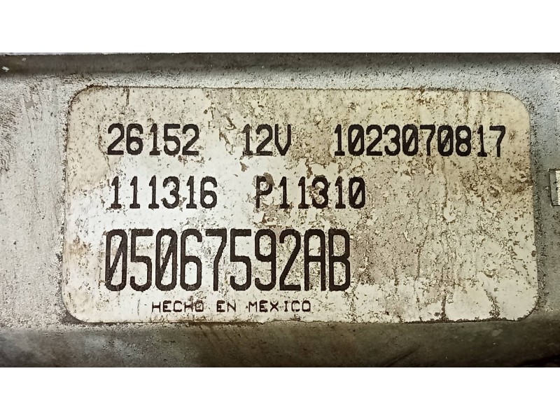 Recambio de elevalunas trasero derecho para chrysler pt cruiser (pt) 1.6 classic referencia OEM IAM 05067592AB  