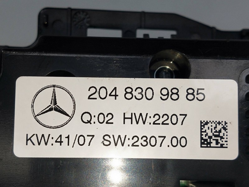 Recambio de mando calefaccion / aire acondicionado para mercedes clase c (w204) berlina referencia OEM IAM 2048309885   Recambio de mando calefaccion / aire acondicionado para mercedes clase c (w204) berlina referencia OEM IAM 2048309885