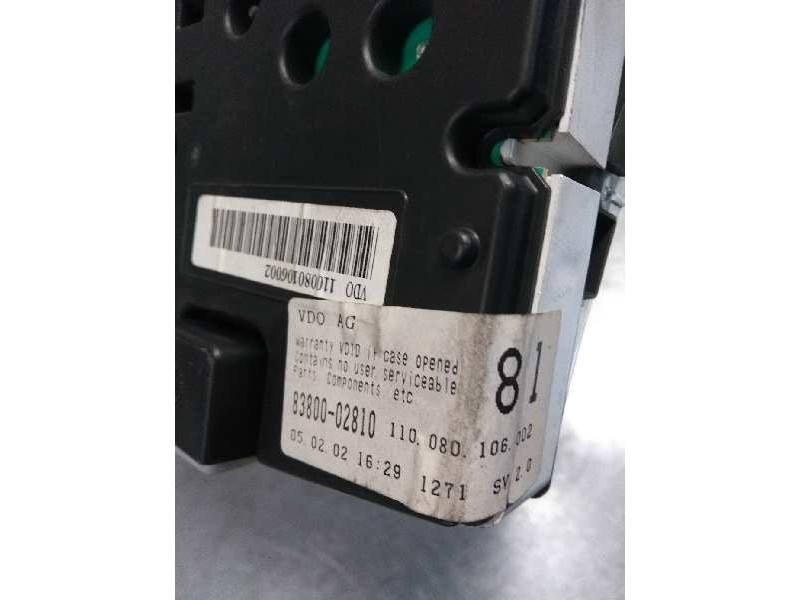 Recambio de cuadro instrumentos para toyota corolla (e12) 2.0 turbodiesel cat referencia OEM IAM 8380002810 110080106002 