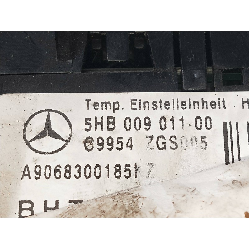 Recambio de mando calefaccion / aire acondicionado para mercedes sprinterii caja cerrada (desde 01.06) 2.1 cdi cat referencia OE
