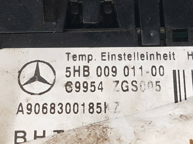 Recambio de mando calefaccion / aire acondicionado para mercedes sprinterii caja cerrada (desde 01.06) 2.1 cdi cat referencia OE