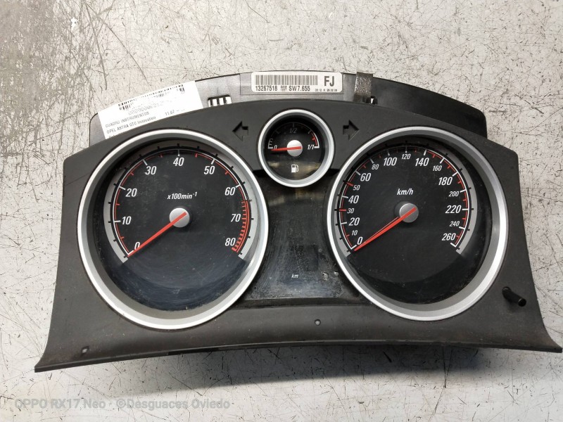Recambio de cuadro instrumentos para opel astra gtc innovation referencia OEM IAM 13267518 FJ 