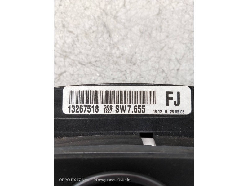 Recambio de cuadro instrumentos para opel astra gtc innovation referencia OEM IAM 13267518 FJ 