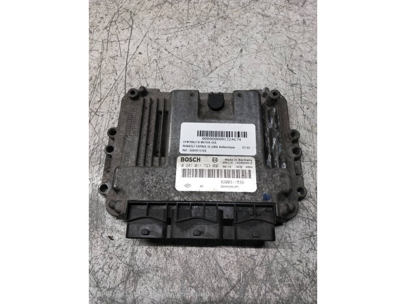 Recambio de centralita motor uce para renault espace iv (jk0) authentique referencia OEM IAM 0281011723 8200311539 8200376187