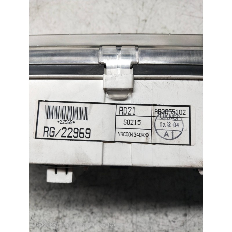 Recambio de cuadro instrumentos para mg rover serie 45 (t/rt) classic referencia OEM IAM AR0055102 RG22969 S0215 YAC004340XXX