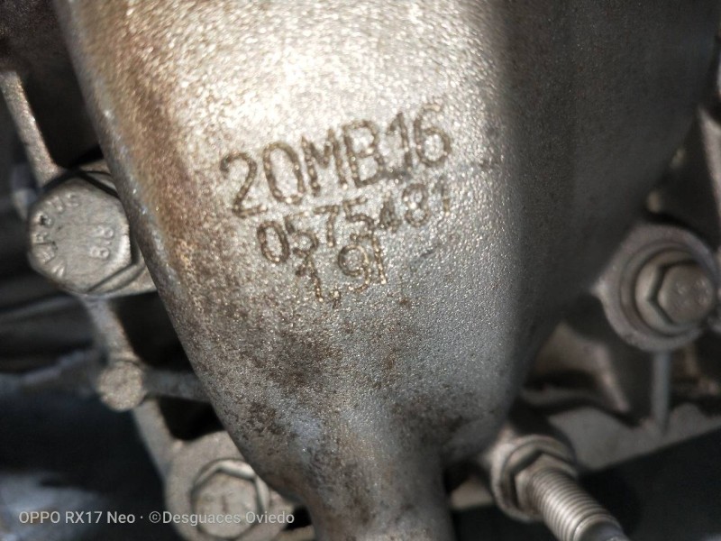 Recambio de caja cambios para citroen c4 coupe 2.0 hdi fap cat (rhr / dw10bted4) referencia OEM IAM 20MB16 0575481 