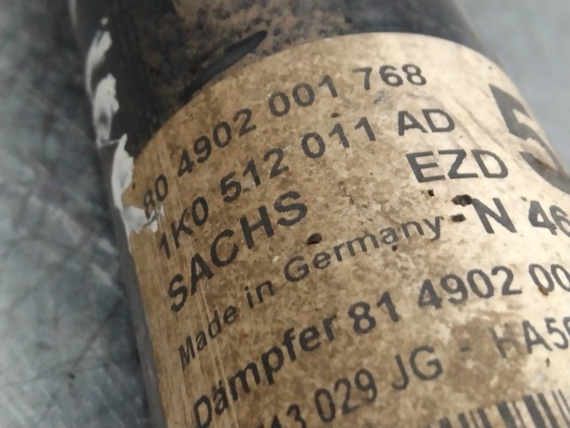 Recambio de amortiguador trasero para seat leon (1p1) 1.4 16v tsi referencia OEM IAM 1K0512011AD  