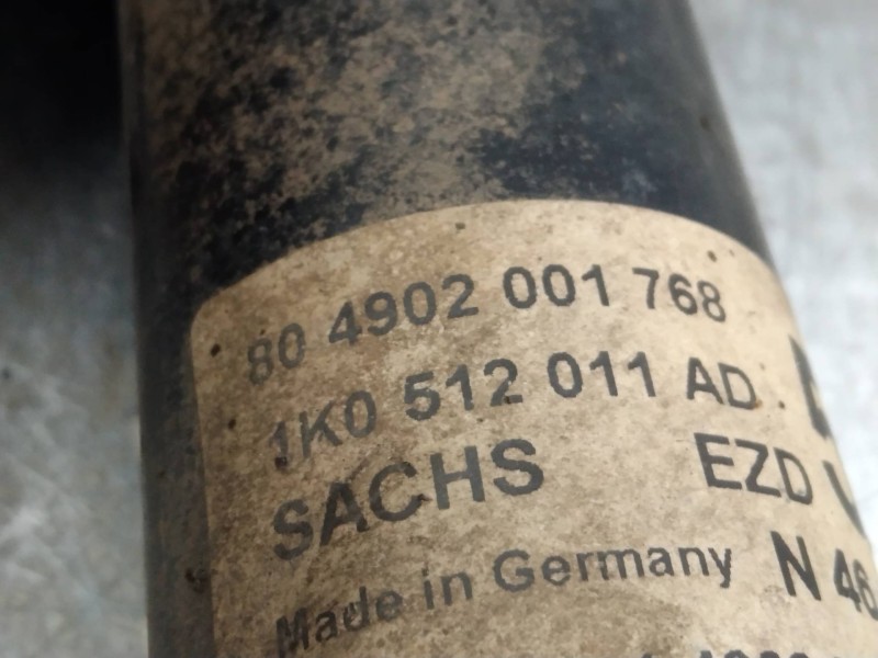 Recambio de amortiguador trasero para seat leon (1p1) 1.4 16v tsi referencia OEM IAM 1K0512011AD  