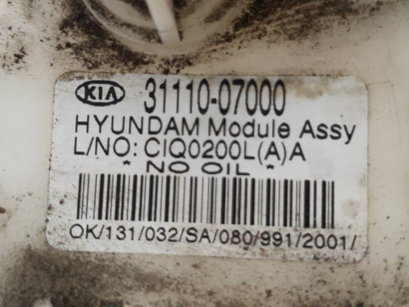 Recambio de bomba combustible para kia picanto 1.1 active referencia OEM IAM 3111007000  