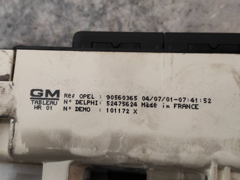 Recambio de mando calefaccion / aire acondicionado para opel astra g berlina club referencia OEM IAM 90560365 52475624 