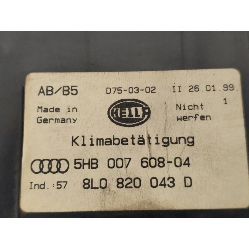 Recambio de mando calefaccion / aire acondicionado para audi a3 (8l) 1.9 tdi ambiente referencia OEM IAM 8L0820043D 5HB00760804 