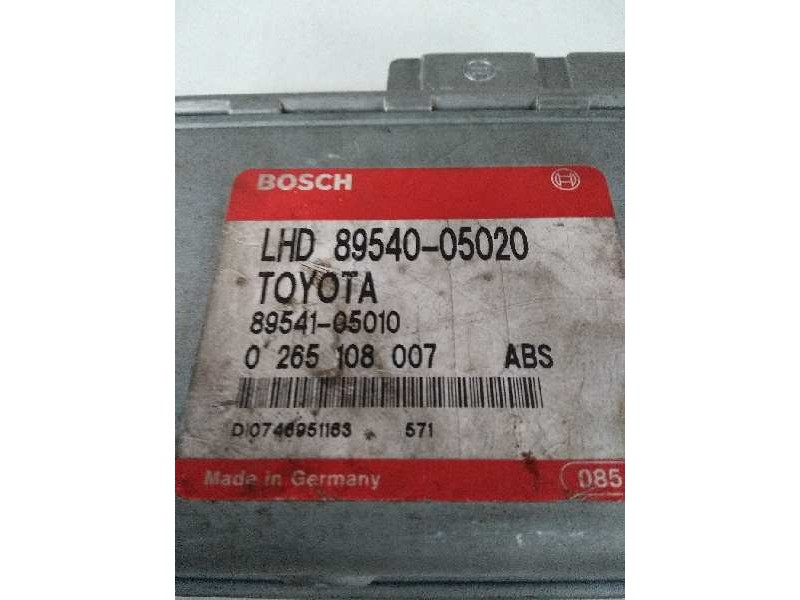 Recambio de centralita abs para toyota carina (t19) 2.0 16v cat referencia OEM IAM 0265108007 8954005020 8954105010