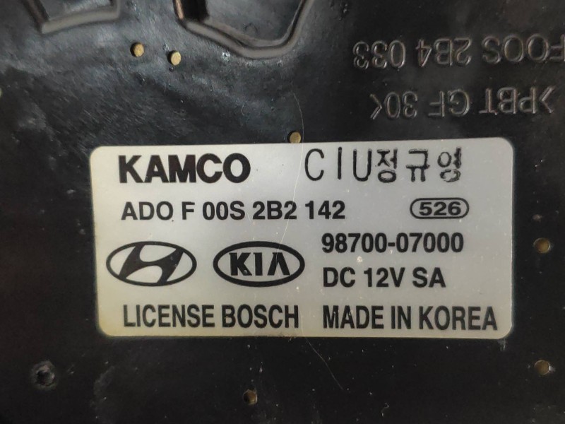 Recambio de motor limpia trasero para kia picanto 1.1 active referencia OEM IAM 9870007000  