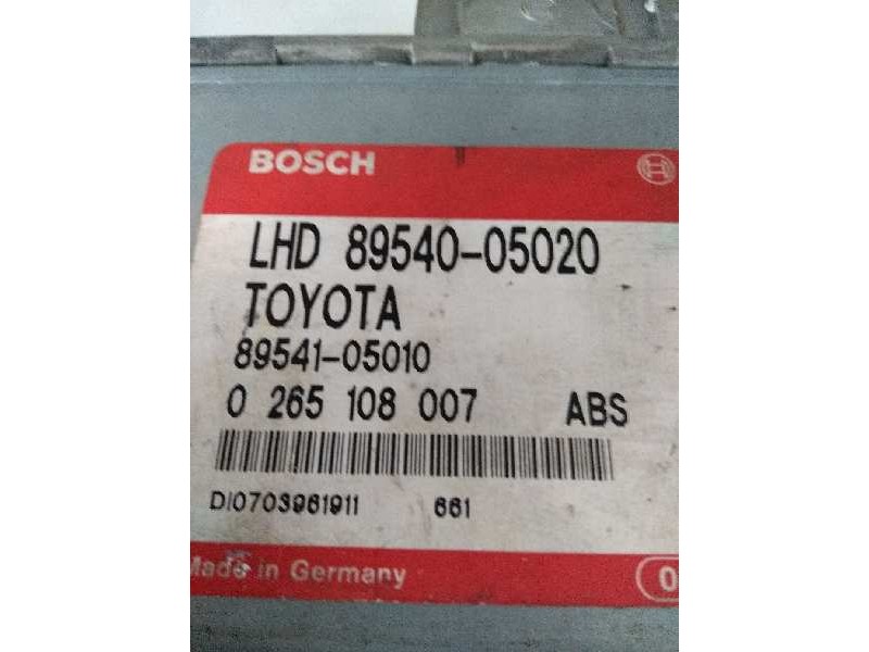 Recambio de centralita abs para toyota carina (t19) 2.0 turbodiesel cat referencia OEM IAM 0265108007 8954005020 8954105010
