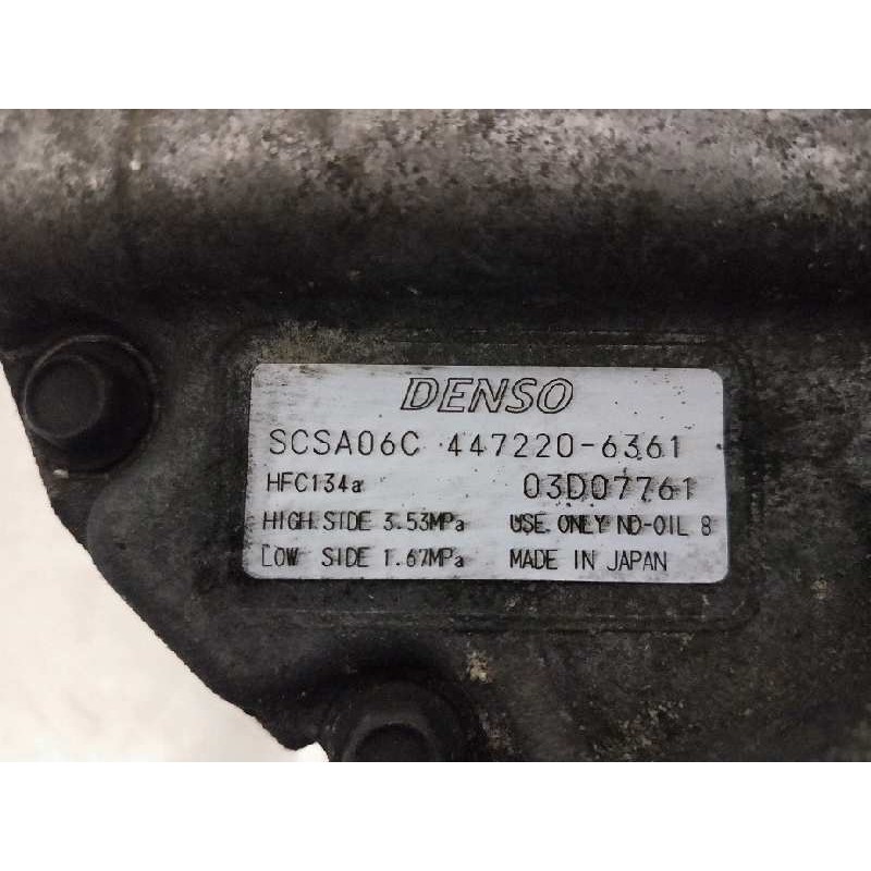 Recambio de compresor aire acondicionado para toyota corolla (e12) 1.6 16v referencia OEM IAM 4472206361 SCSA06C 