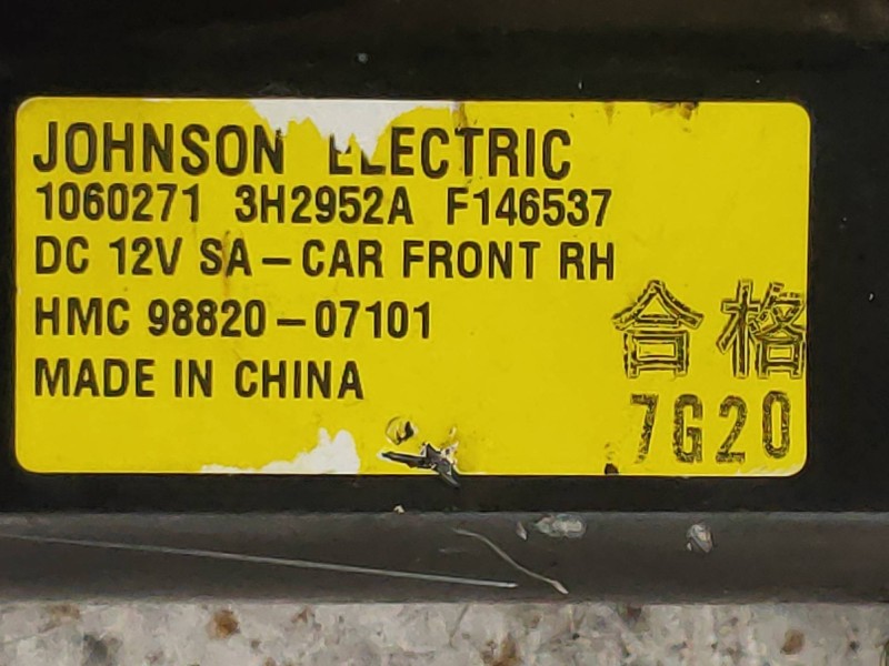 Recambio de elevalunas delantero derecho para kia picanto 1.1 active referencia OEM IAM 9882007101  5P