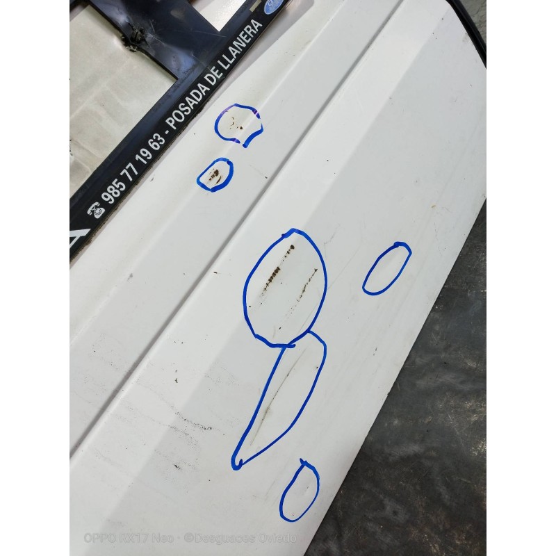 Recambio de puerta trasera izquierda para ford transit mod. 2000 combi ft 300 2.0 largo referencia OEM IAM  ACRISTAL BAJA