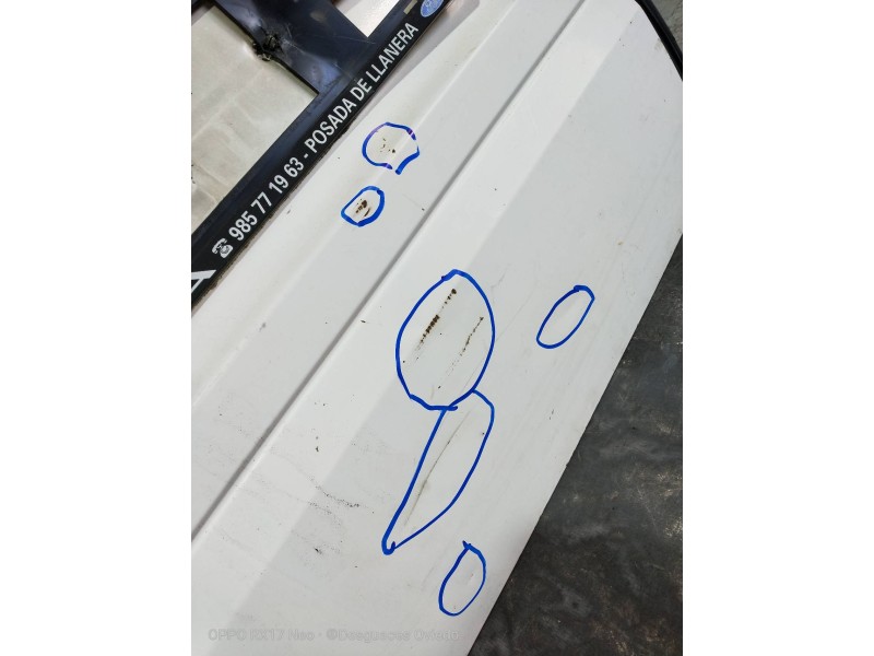 Recambio de puerta trasera izquierda para ford transit mod. 2000 combi ft 300 2.0 largo referencia OEM IAM  ACRISTAL BAJA