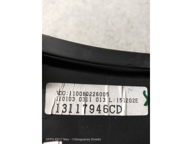 Recambio de cuadro instrumentos para opel corsa c blue line referencia OEM IAM 110080226005 13117943CA 