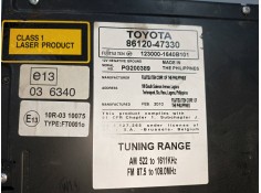 Recambio de sistema audio / radio cd para toyota prius (nhw30) referencia OEM IAM 8612047330   2