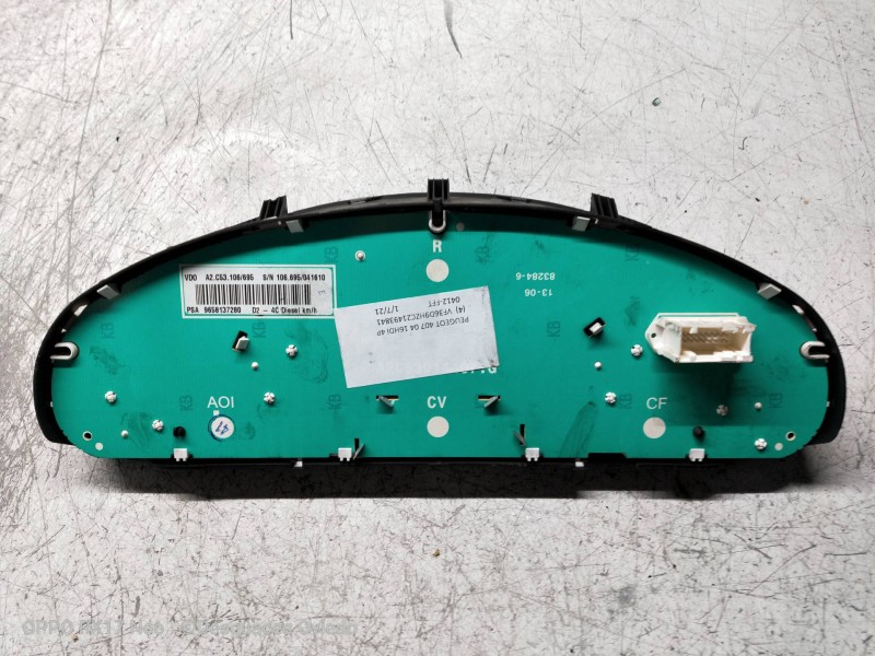 Recambio de cuadro instrumentos para peugeot 407 sr confort referencia OEM IAM A2C53106695 9658137280 
