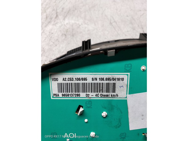 Recambio de cuadro instrumentos para peugeot 407 sr confort referencia OEM IAM A2C53106695 9658137280 