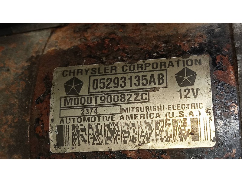 Recambio de motor arranque para chrysler pt cruiser (pt) 1.6 classic referencia OEM IAM 05293135AB M000T90082ZC 