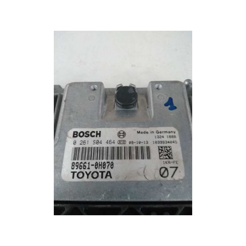 Recambio de centralita motor uce para toyota aygo (kgb/wnb) 1.0 cat referencia OEM IAM 0261S04464 896610H07 1KRFE 07