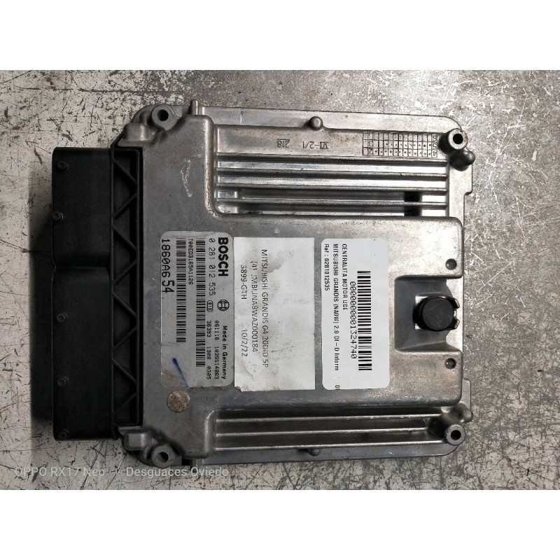 Recambio de centralita motor uce para mitsubishi grandis (na0w) 2.0 di-d inform referencia OEM IAM 0281012535  