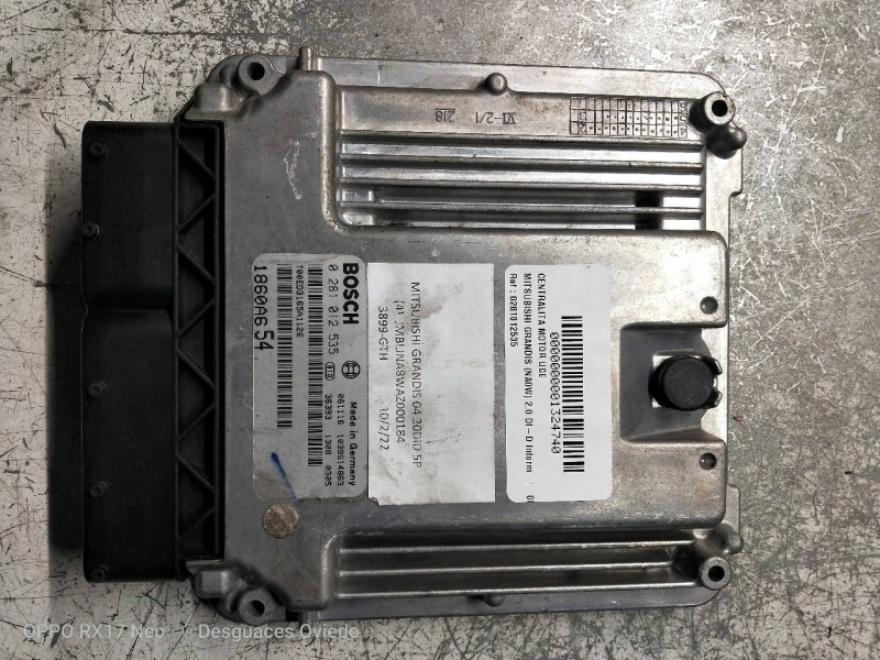 Recambio de centralita motor uce para mitsubishi grandis (na0w) 2.0 di-d inform referencia OEM IAM 0281012535  