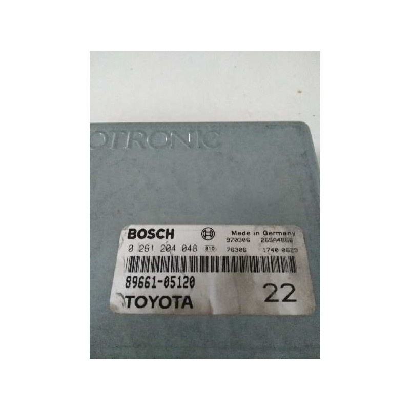 Recambio de centralita motor uce para toyota carina (t19) 1.6 xl (4-ptas.) referencia OEM IAM 0261204048 8966105120 22
