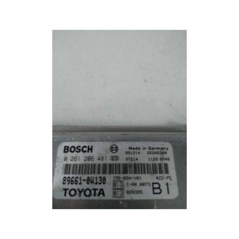 Recambio de centralita motor uce para toyota corolla (e11) 1.4 16v cat referencia OEM IAM 0261206481 896610W130 4ZZFE B1