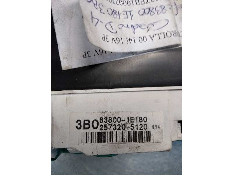Recambio de cuadro instrumentos para toyota corolla (e11) 1.4 16v cat referencia OEM IAM 838001E180 2573205120 