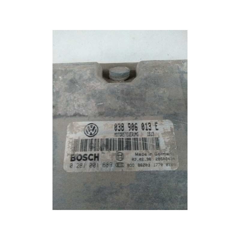 Recambio de centralita motor uce para volkswagen caddy ka/kb (9k9) 1.9 diesel referencia OEM IAM 0281001689 038906013E 
