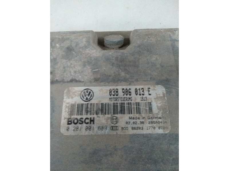 Recambio de centralita motor uce para volkswagen caddy ka/kb (9k9) 1.9 diesel referencia OEM IAM 0281001689 038906013E 
