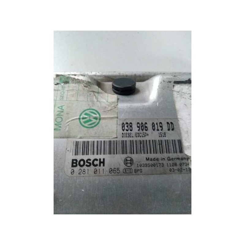 Recambio de centralita motor uce para volkswagen golf iv berlina (1j1) 1.9 tdi referencia OEM IAM 0281011065 038906019DD EDC15P