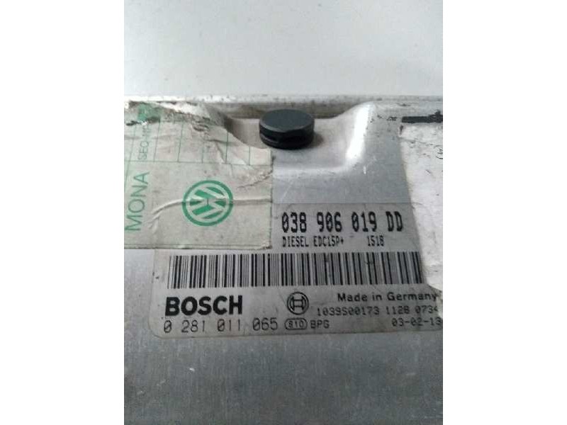 Recambio de centralita motor uce para volkswagen golf iv berlina (1j1) 1.9 tdi referencia OEM IAM 0281011065 038906019DD EDC15P