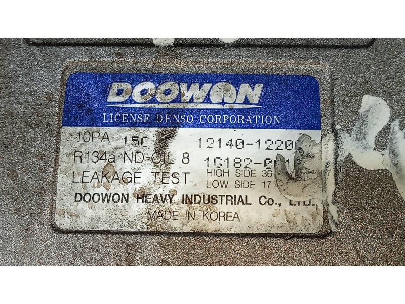 Recambio de compresor aire acondicionado para kia rio ipanema berlina referencia OEM IAM   