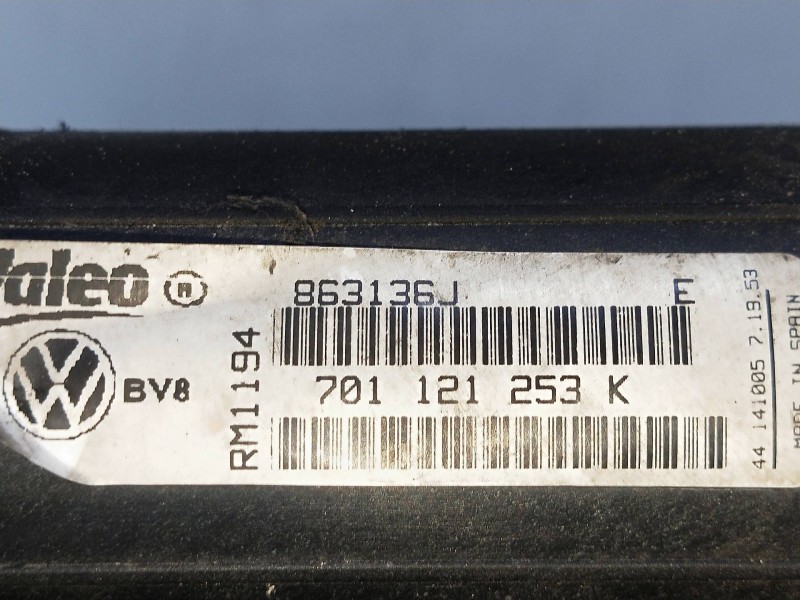 Recambio de radiador agua para volkswagen t4 transporter/furgoneta (mod. 1991) 2.5 referencia OEM IAM 701121253K863136J  