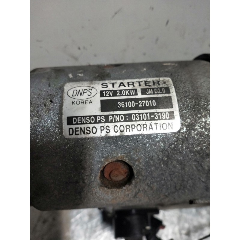 Recambio de motor arranque para hyundai sonata (nf) 2.0 crdi comfort i referencia OEM IAM 3610027010  
