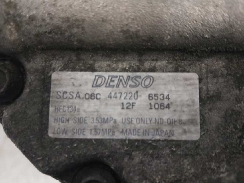 Recambio de compresor aire acondicionado para toyota yaris (ncp1/nlp1/scp1) 1.4 turbodiesel cat referencia OEM IAM 4472206534 SC