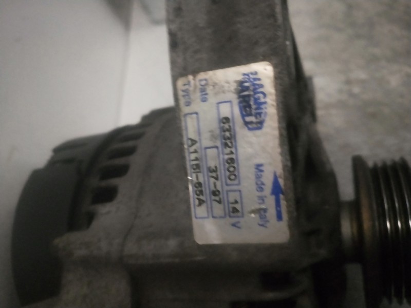 Recambio de alternador para fiat panda (169) 1.2 8v alessi referencia OEM IAM 63321600   Recambio de alternador para fiat panda (169) 1.2 8v alessi referencia OEM IAM 63321600