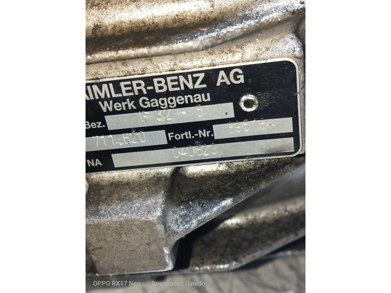 Recambio de caja cambios para mercedes sprinter 02.00  combi, techo elevado 2.2 cdi cat referencia OEM IAM 711620 040623 G325 89